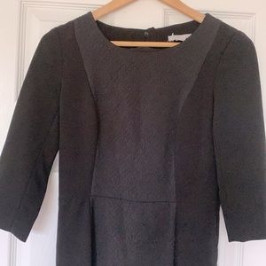 Black Half Sleeve Sheath Dress